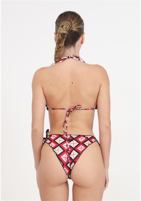 Bikini donna triangolo frou frou e slip nodi regolabile guarda pampa ME FUI | MF24-1510X1.